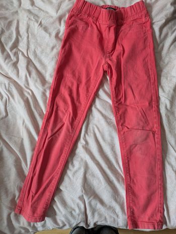 Jean slim rose fille 8 ans