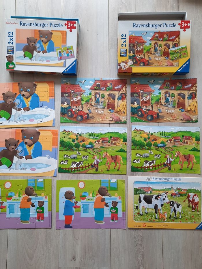 Lot de 5 puzzles Ravensburger à partir de 3ans - photo numéro 2