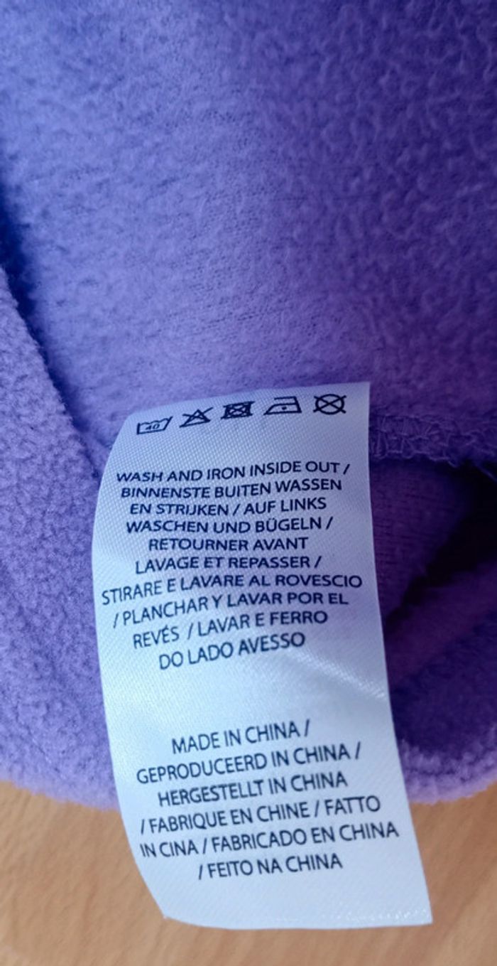 Gilet zippé polar LOL mauve - photo numéro 7