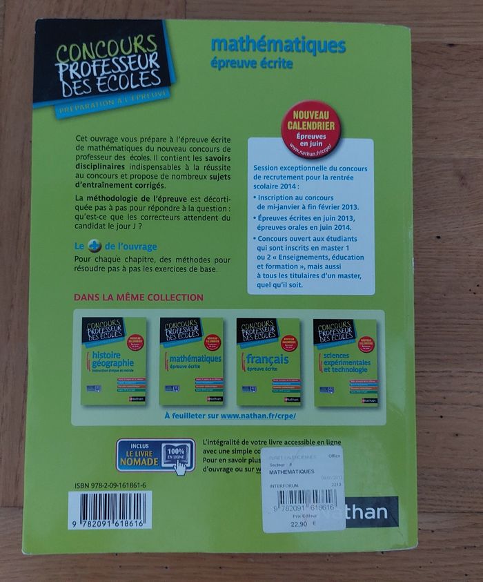 Mathématiques épreuves écrites - Nathan - photo numéro 7