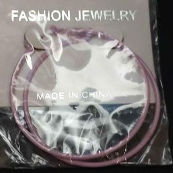 Boucles d'oreilles créoles rose