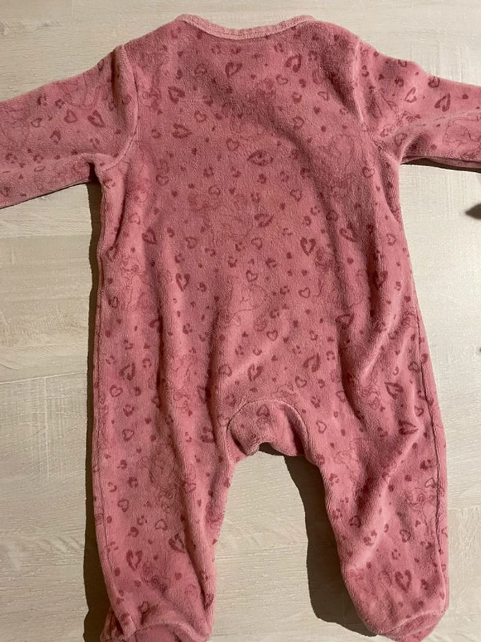 Lot de 2 pyjamas Roi Lion bébé en velour taille 3 mois Orchestra - photo numéro 3