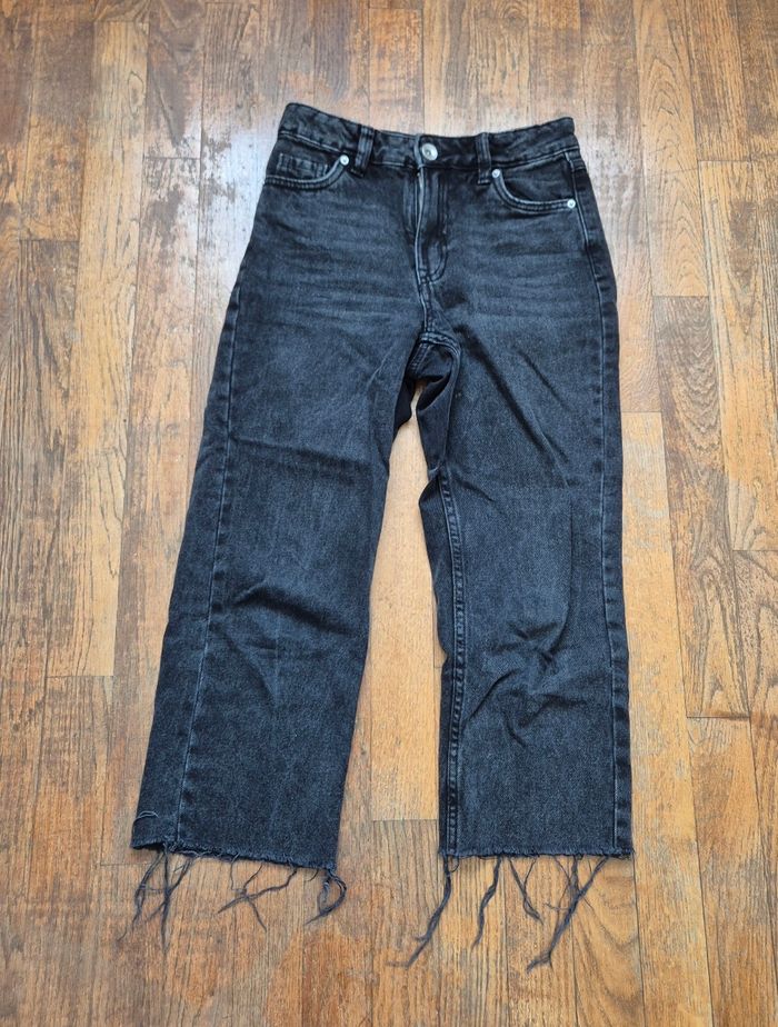 Jean fille jambes large noir gemo taille 10ans