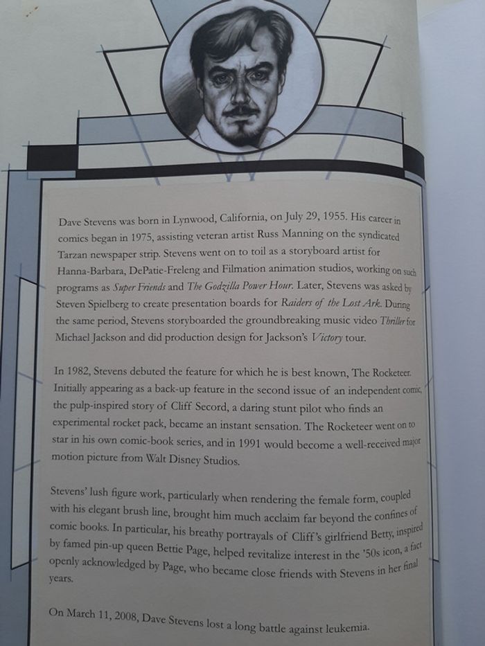 RARE The Rocketeer - Artist's edition Dave Stevens - grand format noir & blanc - photo numéro 8