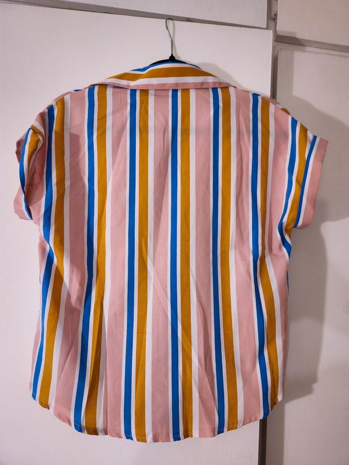 Chemise rayée vintage neuve - photo numéro 3