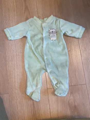 Pyjama vert Pommette - Taille Naissance