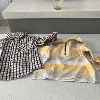 Lot chemisier et tee shirt longue manche