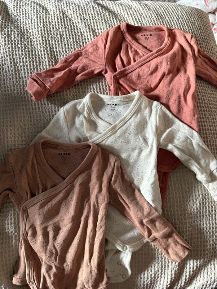 Lot de 3 bodies bébé fille - photo numéro 7