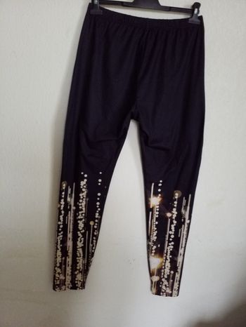 Legging maman  noir  fantaisie sur le bas  taille XL  neuf