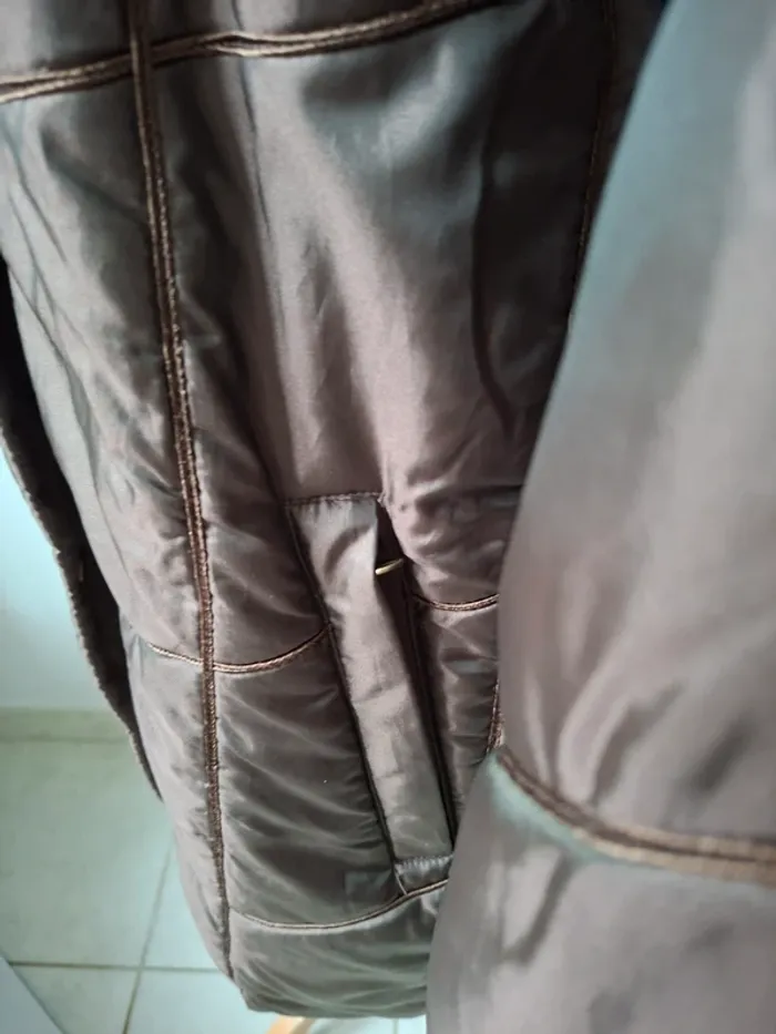 Fiorella di verdi,manteau doudoune marron, T 46 - photo numéro 5