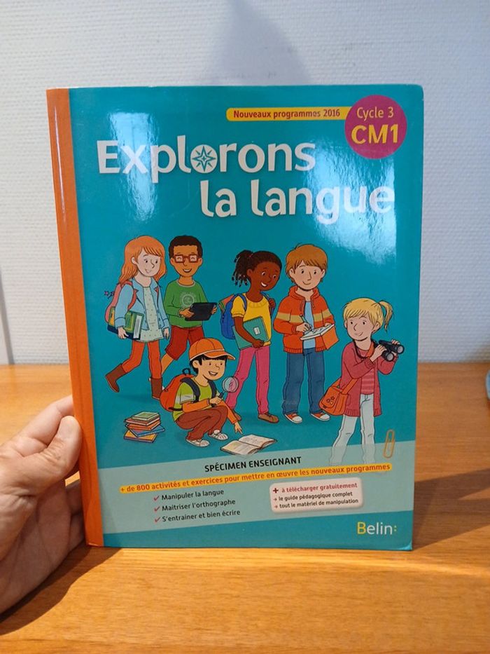 Explorons la langue cycle 3 CM1 spécimen enseignant