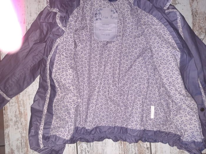 Veste de pluie avec capuche lisa rose 4 ans - photo numéro 5