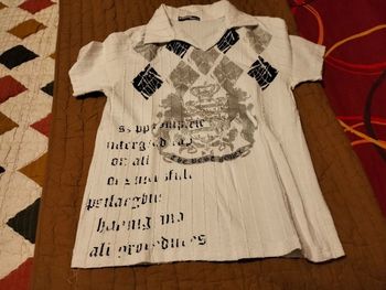 Tee-shirt manches courtes blanc et noir