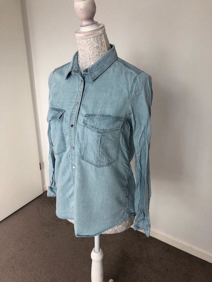 Chemise jean MANGO taille S - photo numéro 2