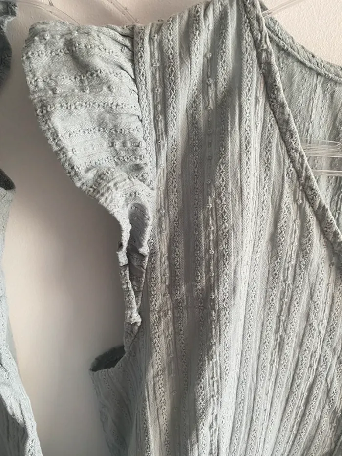 Robe mère fille patpat vert d’eau - photo numéro 3