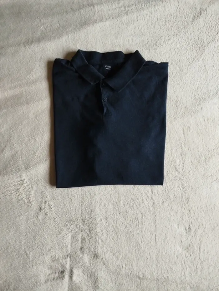 Polo homme bleu marine Kiabi taille L