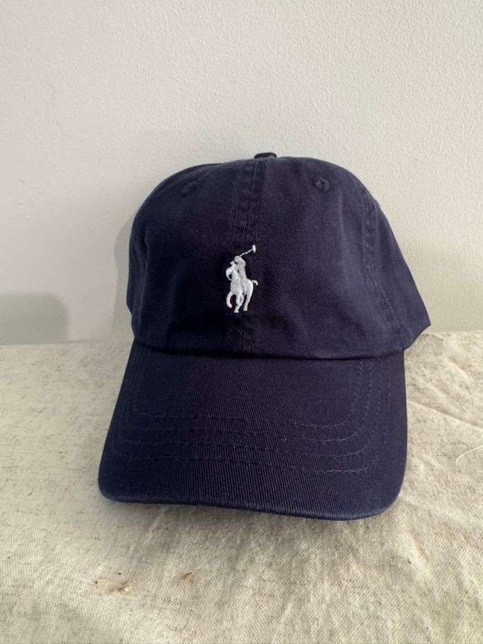 Casquette Ralph Lauren bleue foncée - photo numéro 3