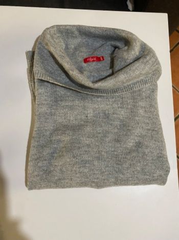 Pull gris et argenté taille XL tissais