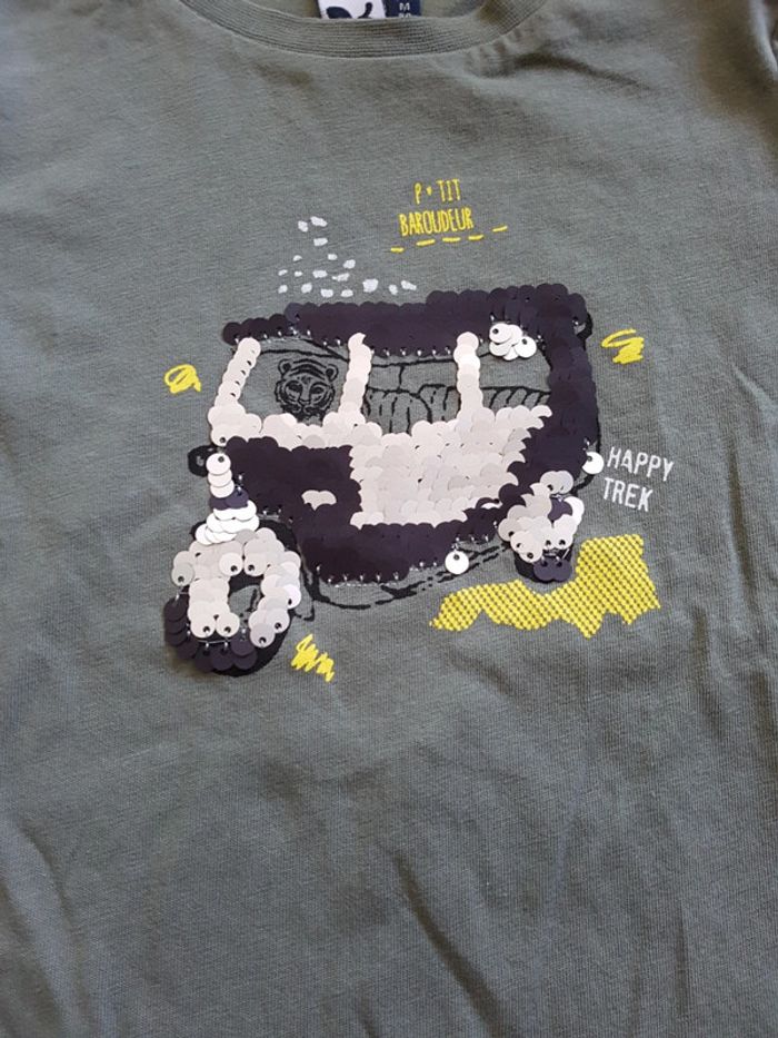 T-shirt 3 Pommes 9-12 mois - photo numéro 2