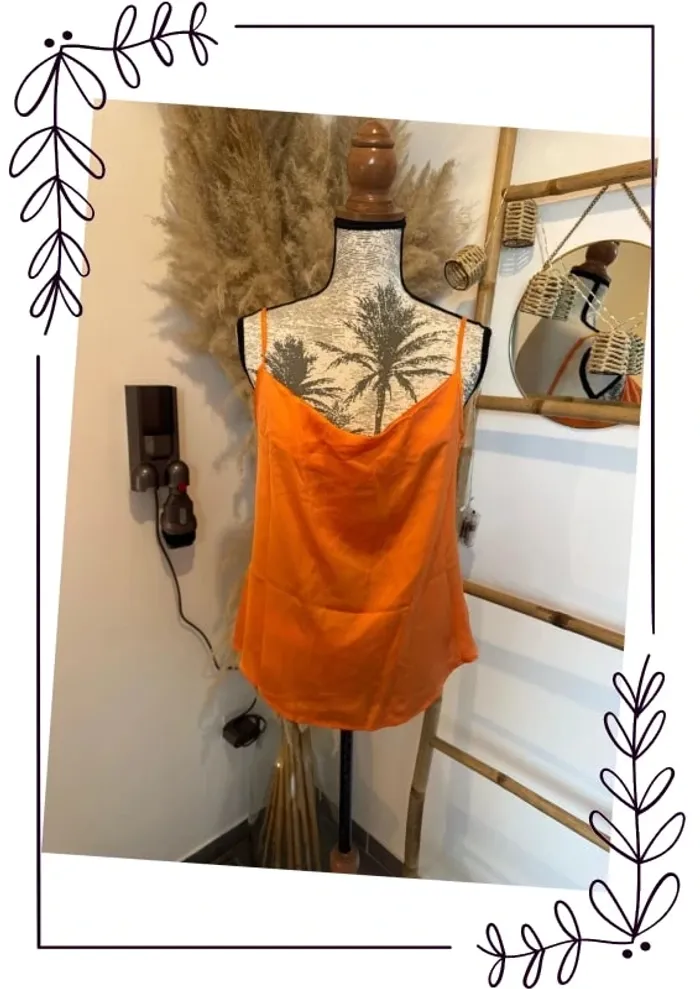 Débardeur fluide orange
