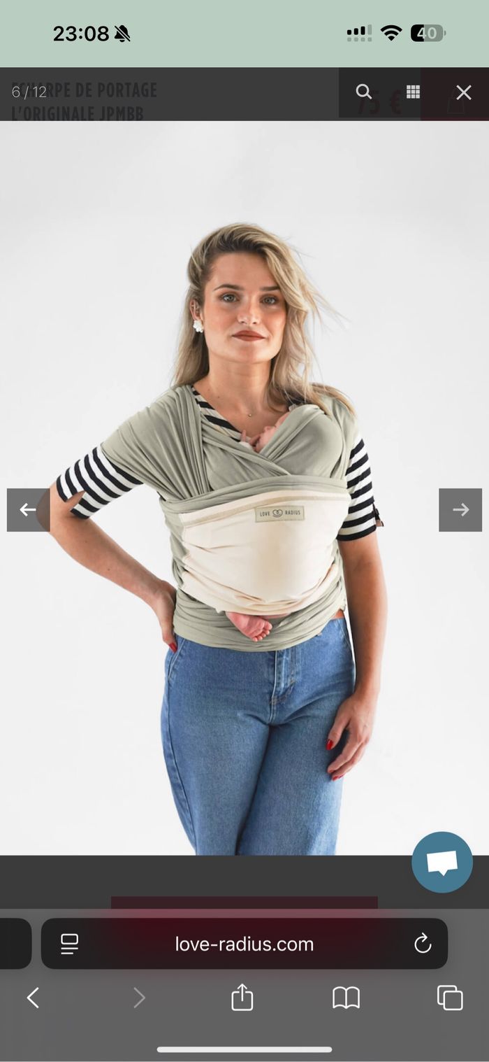Écharpe de portage love radius - photo numéro 4