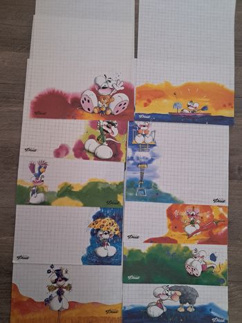 Lot de 10 feuilles diddl