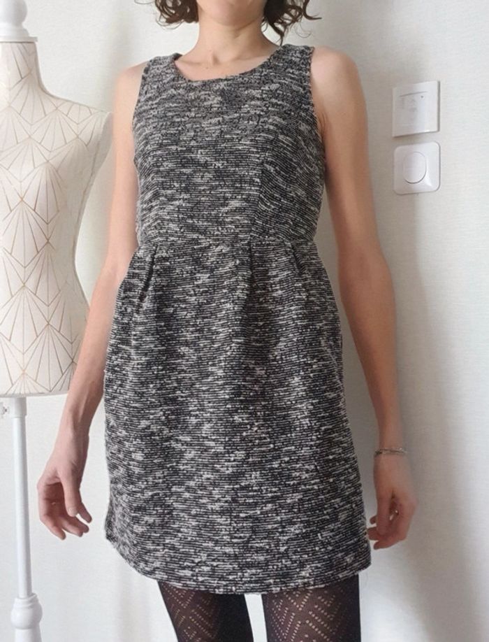 Robe vila grise chiné bouclettes - photo numéro 3