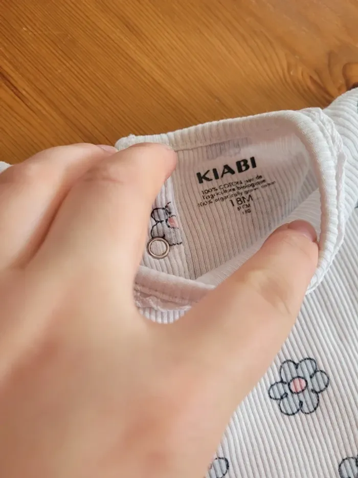 T-shirt 18 mois fleurs bleu kiabi - photo numéro 3