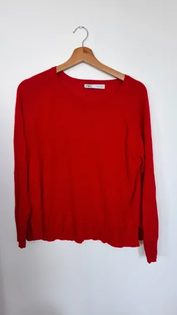 Pull fin rouge peps - Zara - Taille L - Neuf Parfait pour la mi saison