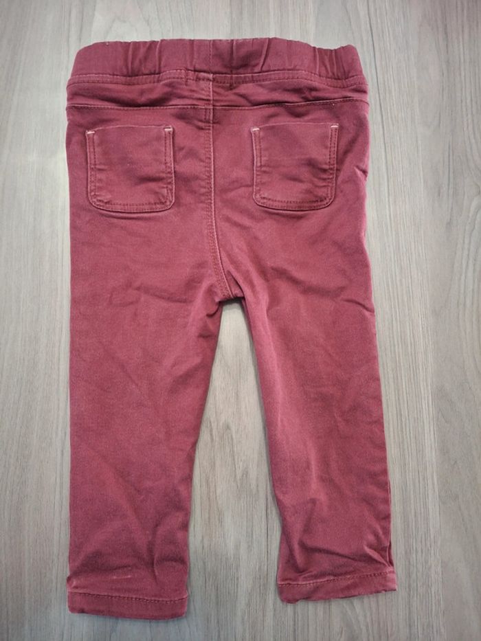 Pantalon fille okaidi 18 mois framboise - photo numéro 4