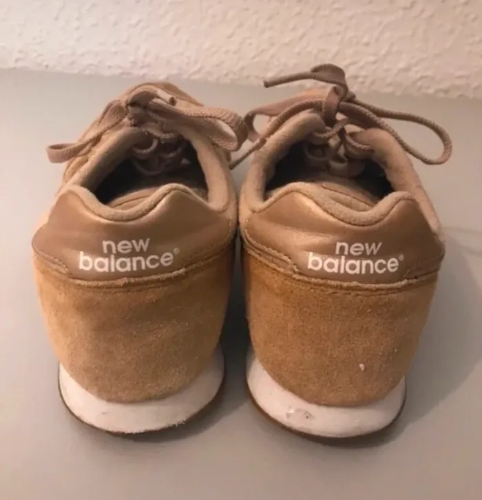 Baskets News balance beiges crème taille 37 - photo numéro 2