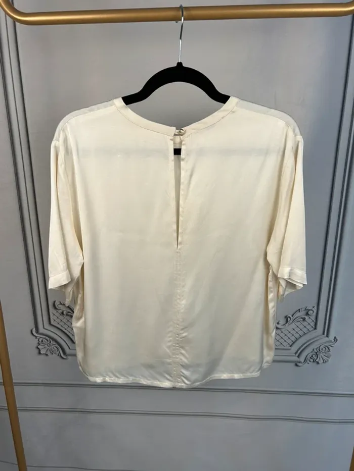 T-Shirt Sessùn crème T.L neuf - photo numéro 6