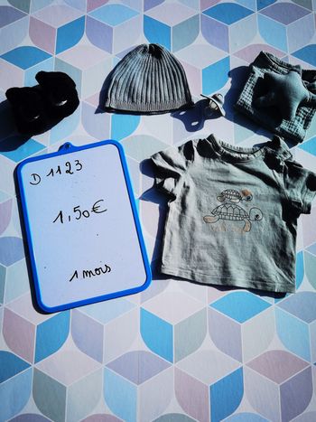 tee-shirt garçon 1 mois