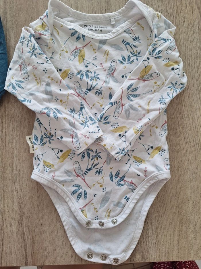 Lot 2 bodies petit beguin 18 mois neuf - photo numéro 3