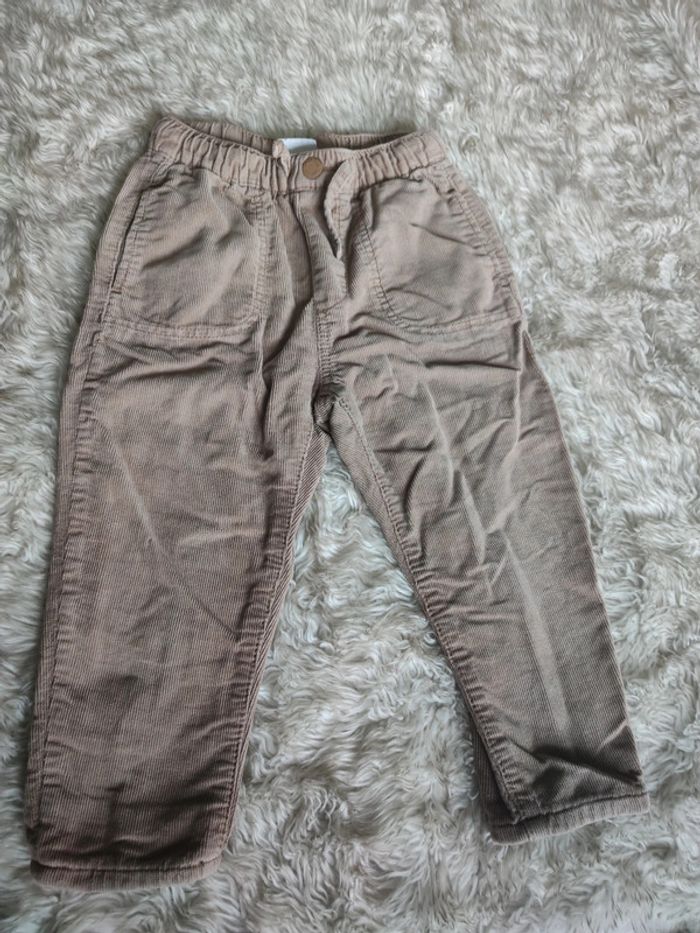 Pantalon souple velours 2-3 ans