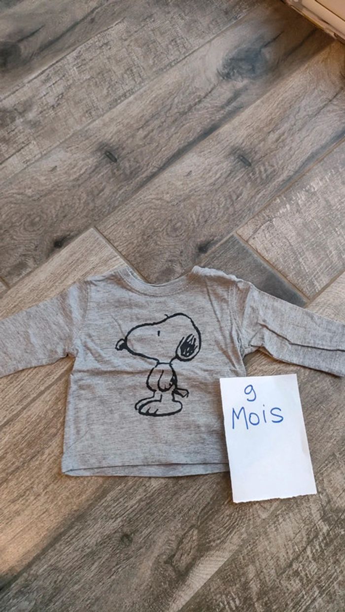 T-shirt manches longues snoopy