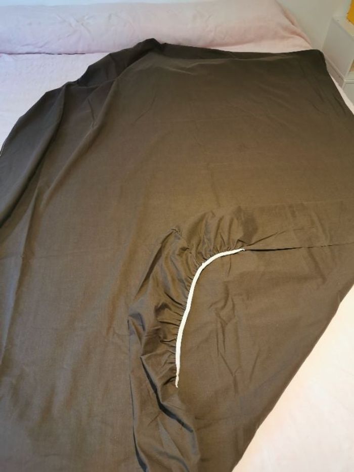 Drap housse 1 place marron foncé - Cannon Monticello