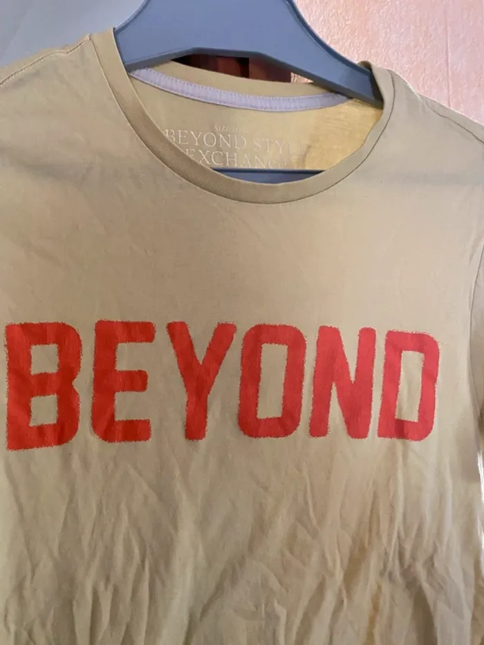 T-shirt homme M – Jaune tendance “BEYOND” 🔥 - photo numéro 3