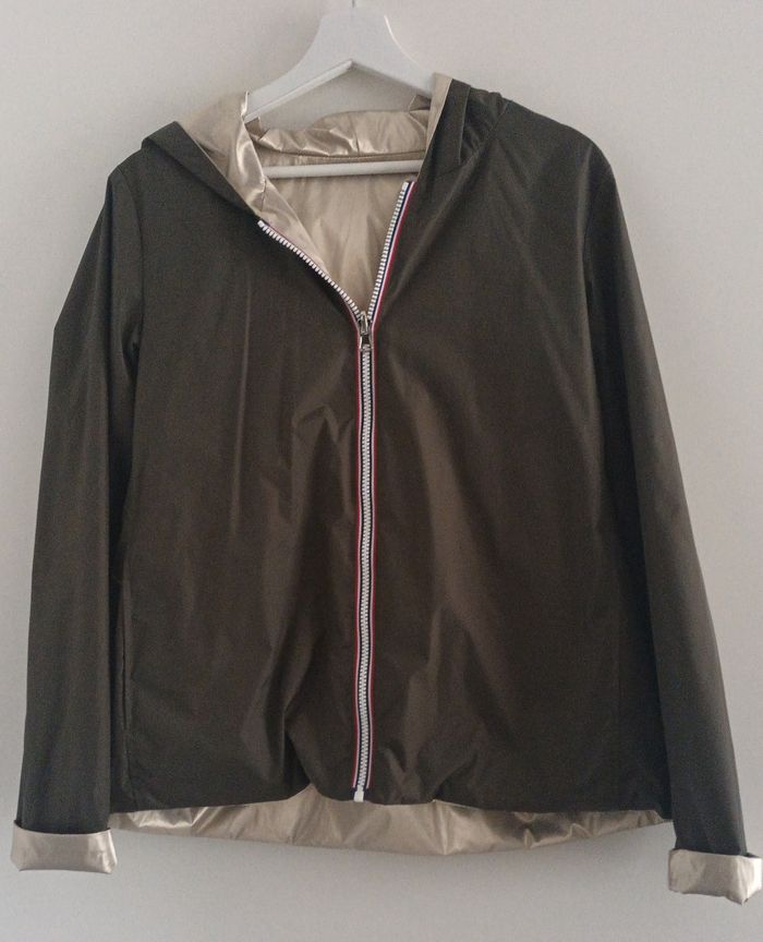 Veste impermeable réversible à capuche M - photo numéro 3