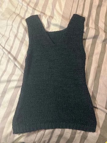 Débardeur noir maille neuf