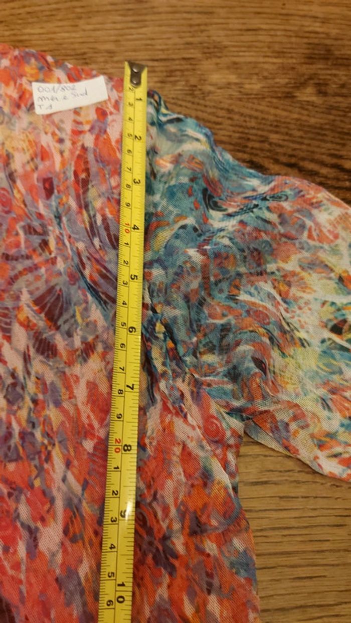 Jolie Blouse Mer&Sud taille 36 doublé multicolor - photo numéro 9
