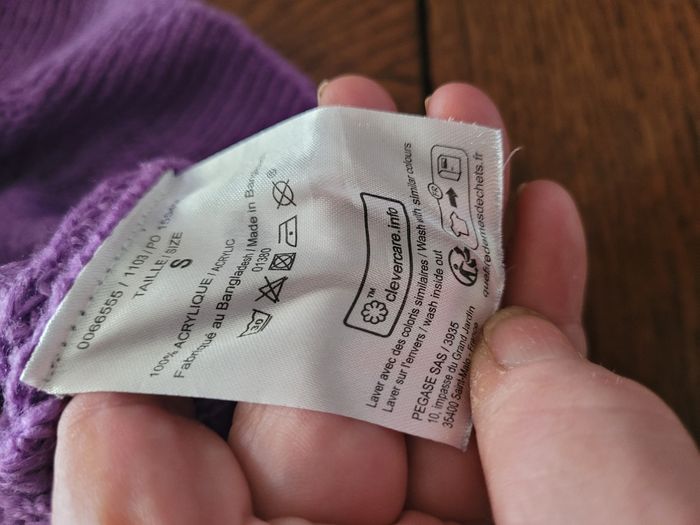 Joli pull lilas col V la halle  taille S - photo numéro 5