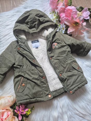 Manteau fourrées kaki kiabi 12mois