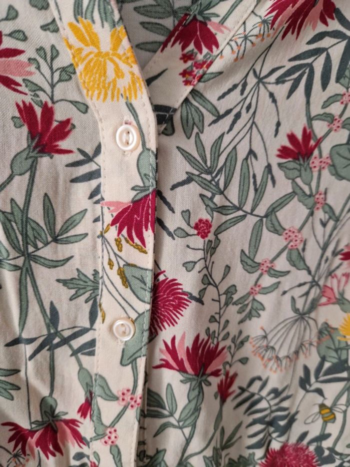 Chemise Vintage fleur - photo numéro 4