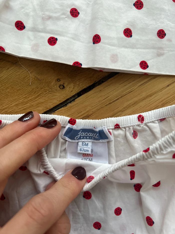 Robe & bloomer Jacadi 6 mois - photo numéro 3