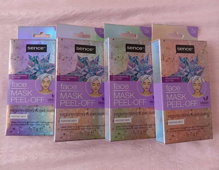 Lot complet de 20 masques peel-off SENCE hollographic glitter