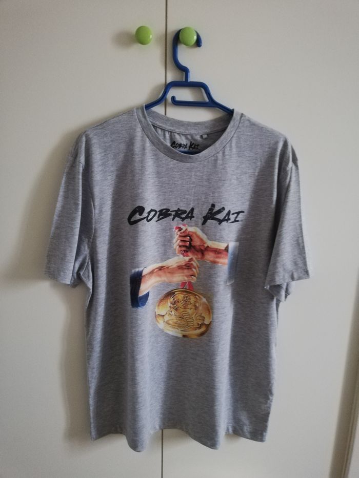 T-shirt Homme, COBRA KAI, gris chiné, XXL, NEUF