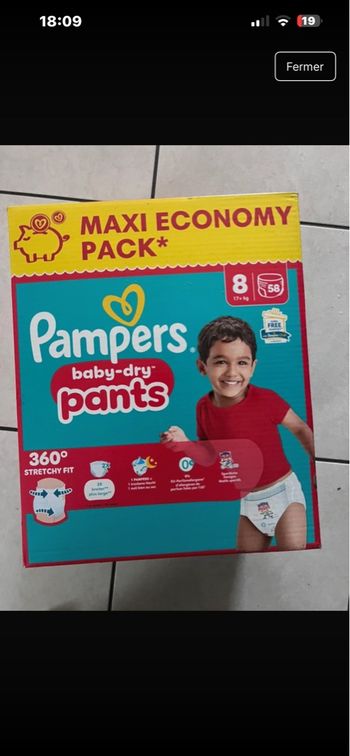 1 carton pampers pant 8