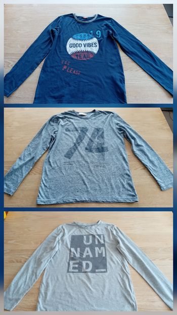 Lot 3 t-shirts garçon 14 ans - Très bon état