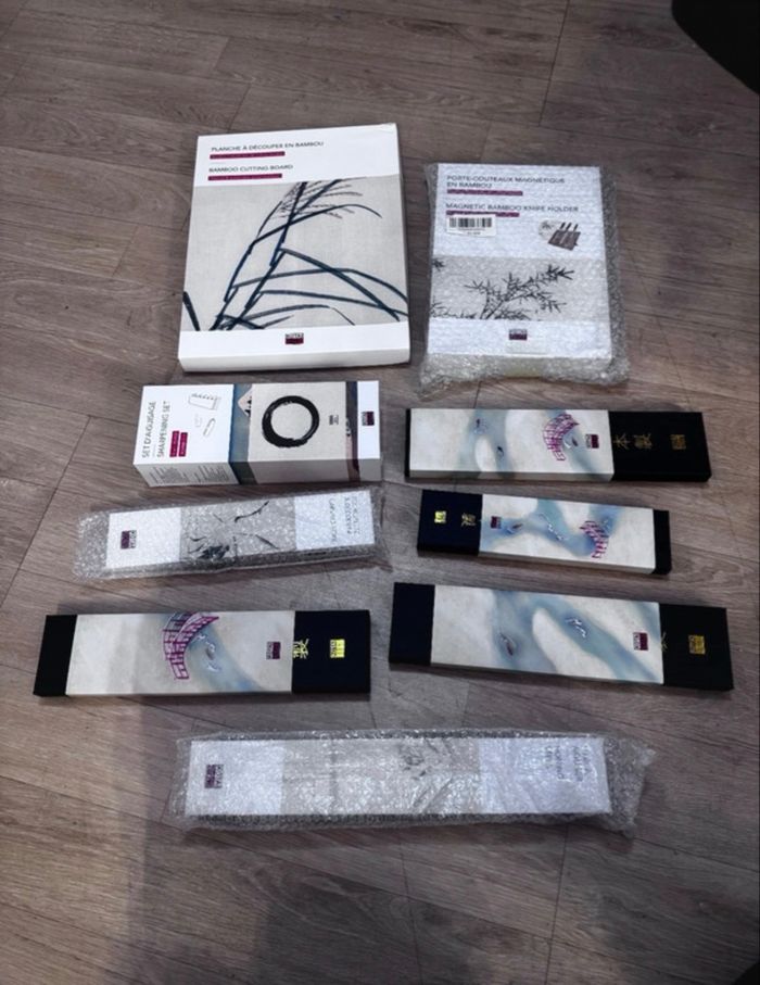 Set Complet de Couteaux 9 Pièces - Collection Hashi Classique